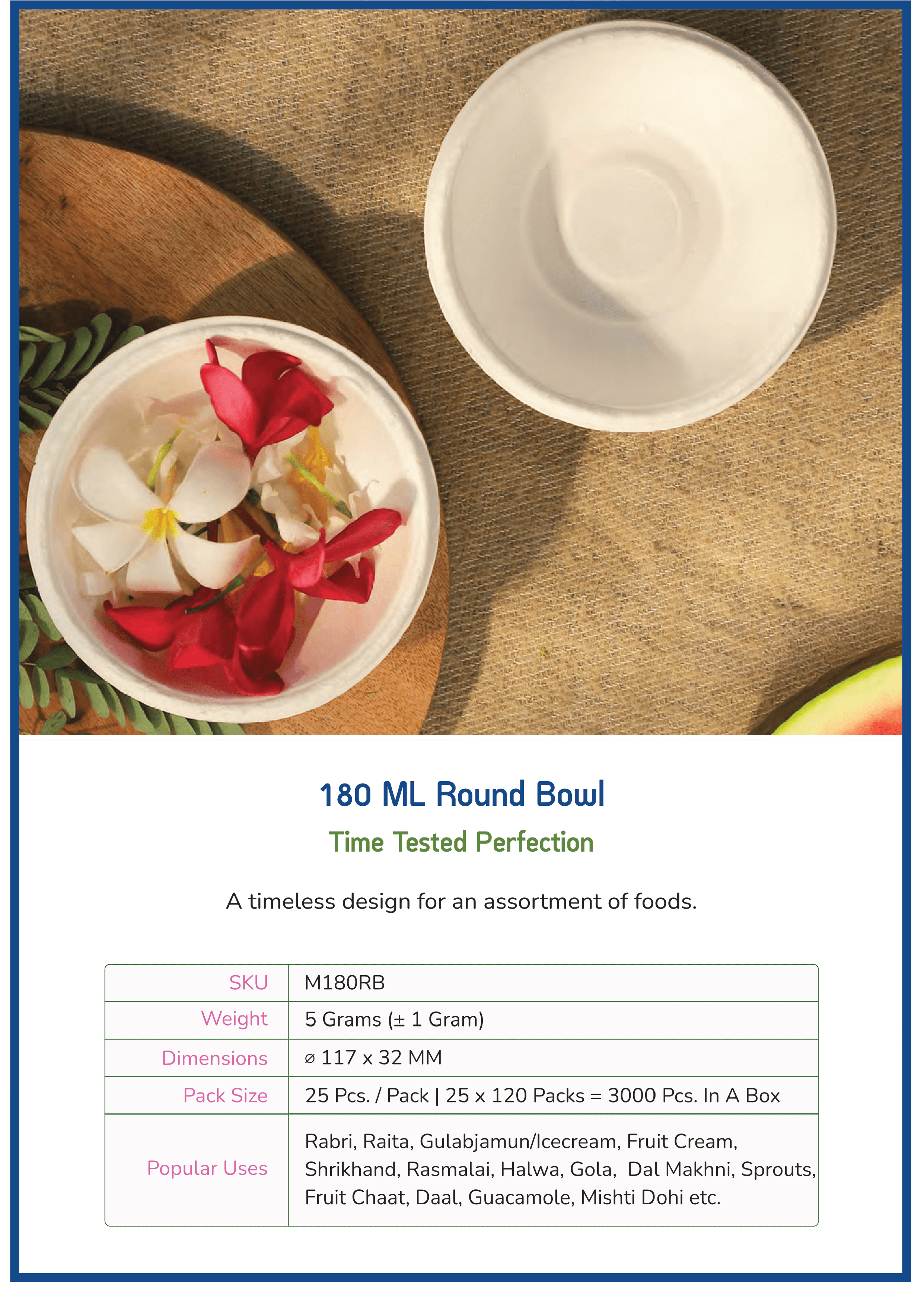180 ML Round Bowl