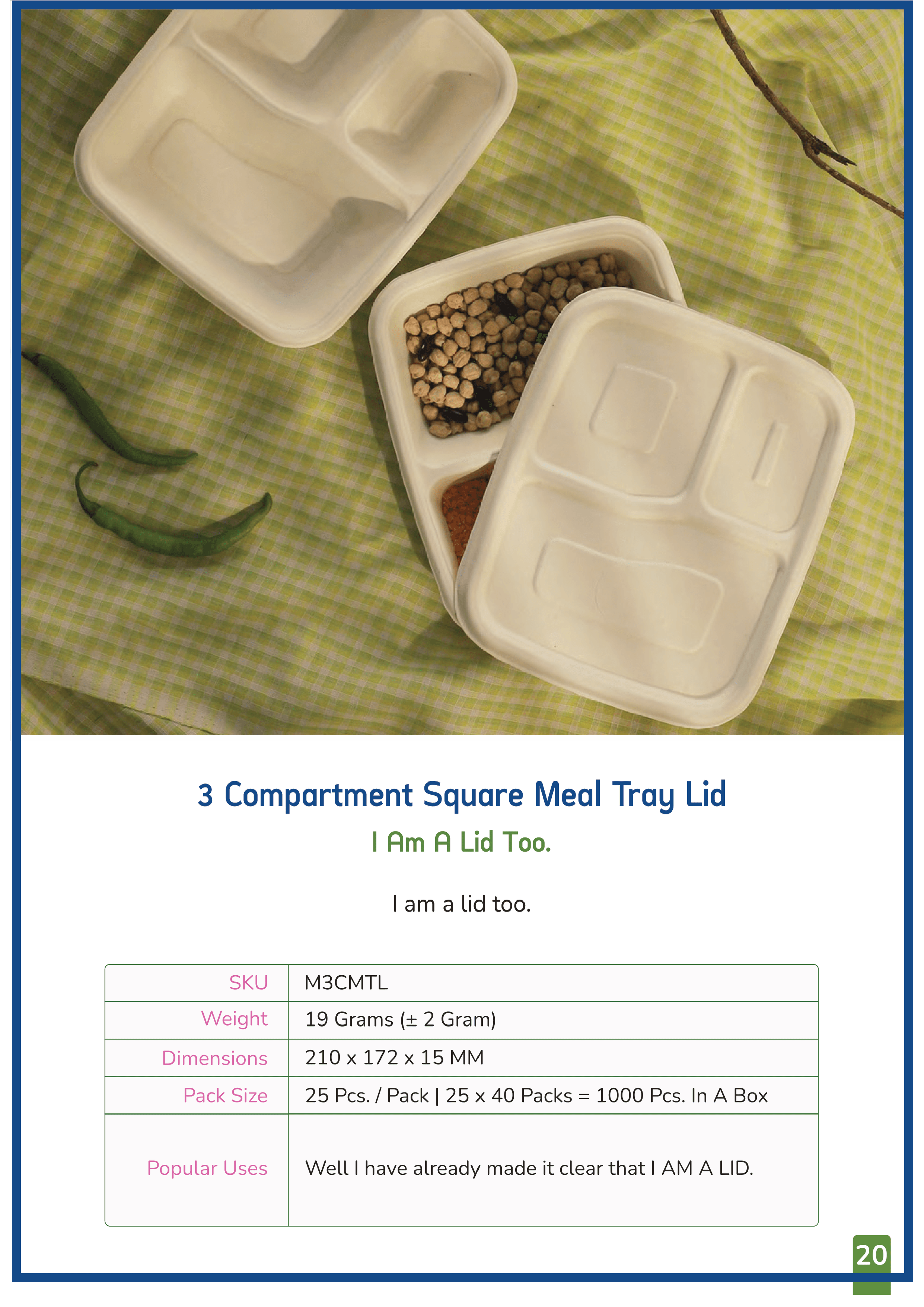 10 Inch 3 Compartment Round Plate