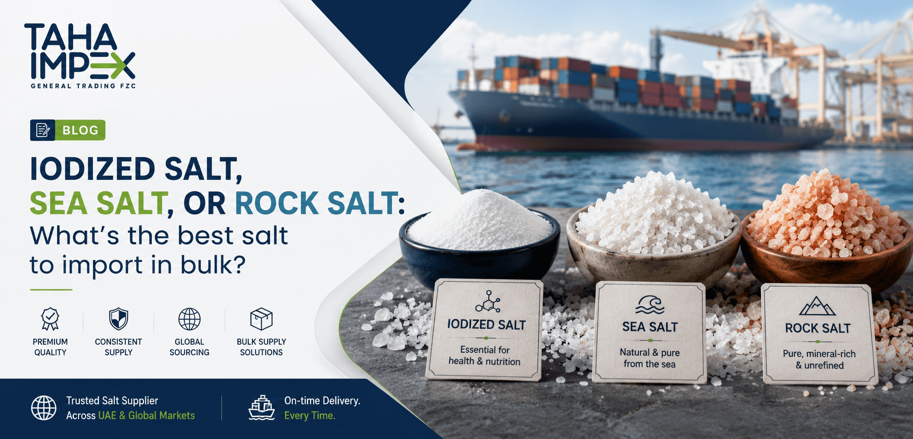 Iodized salt, sea salt, or rock salt: What's the best salt to import in bulk ---Infographic Image